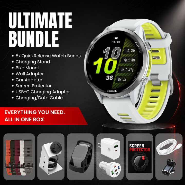 Garmin Forerunner® 970 Smartwatch - Ultimate Bundle