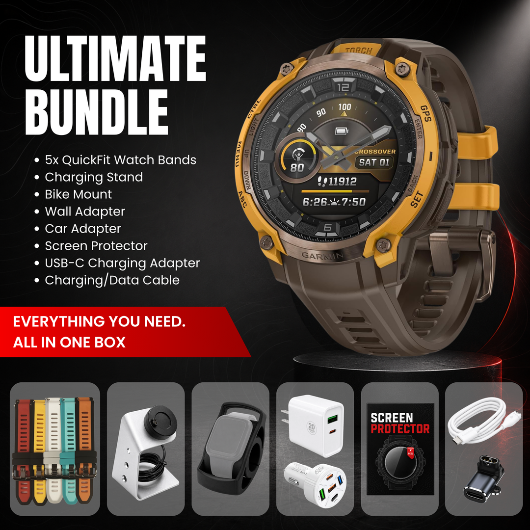 Garmin Instinct® Crossover Smartwatch - Ultimate Bundle