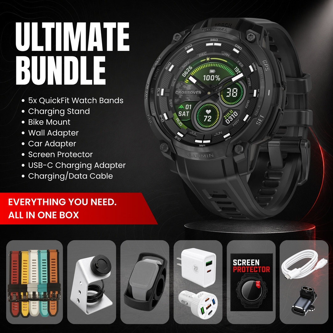 Garmin Instinct® Crossover Smartwatch - Ultimate Bundle