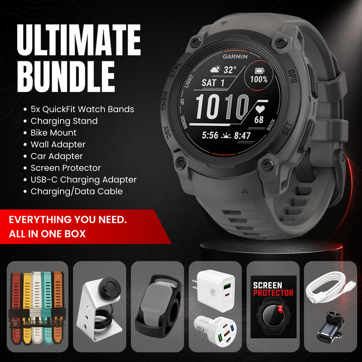 Garmin Instinct® 3 Smartwatch - Ultimate Bundle