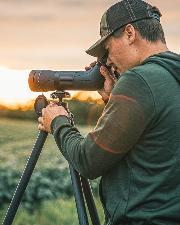 Vortex Crossfire HD 16-48x65 Spotting Scope in the field