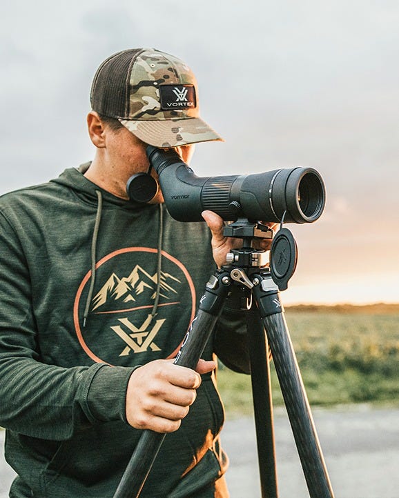 Vortex Crossfire HD 16-48x65 Spotting Scope in the field