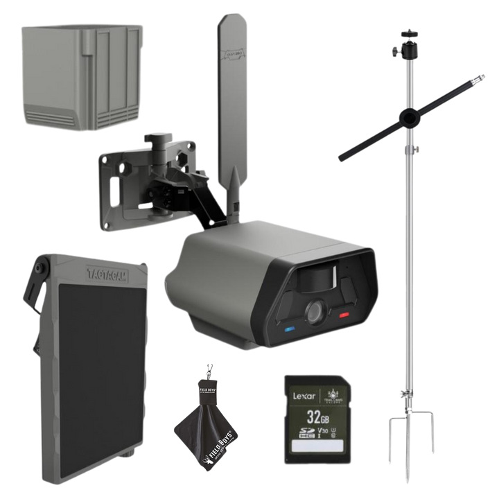 Full Kit Bundle! Tactacam Defend Security Camera No Wi-Fi Needed, Cellular Connection