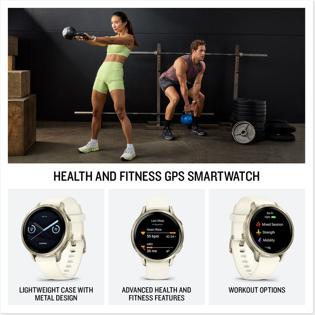 Garmin Venu 4® Smartwatch - Bundle with Free Charging Accessories