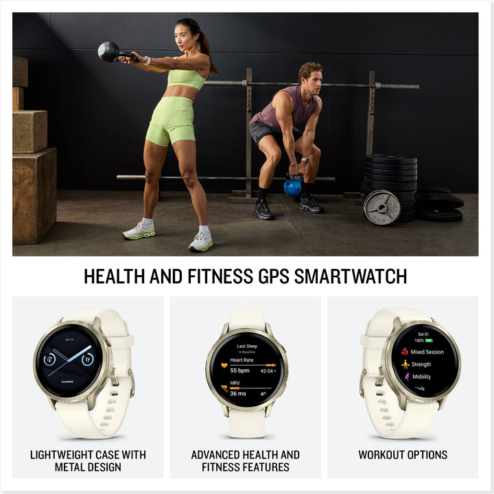 Garmin Venu 4® Smartwatch - Bundle with Free Charging Accessories