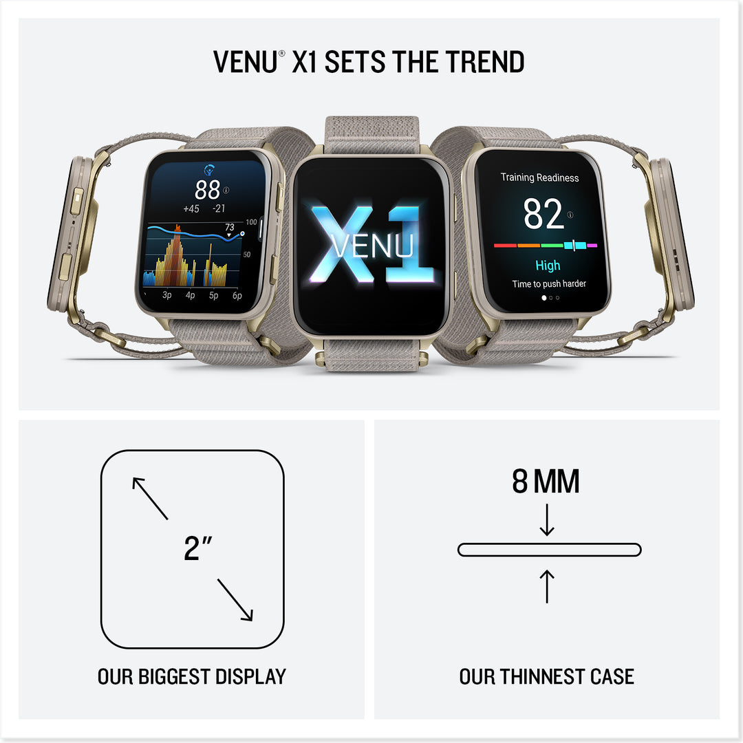 Garmin Venu® X1 Smartwatch - Bundle with Free Charging Accessories