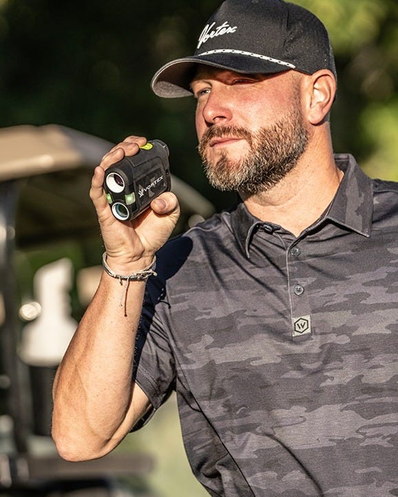 Vortex Anarch OIS Golf Laser Rangefinder in use