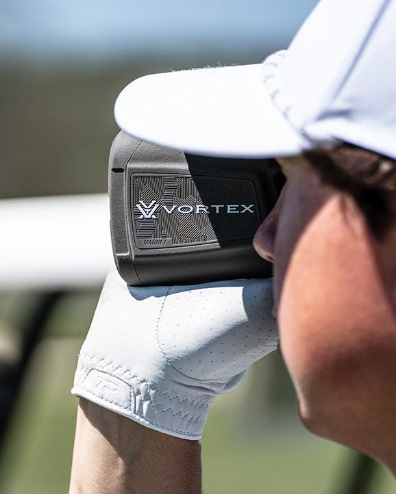 Vortex Blade Golf Laser Rangefinder in use