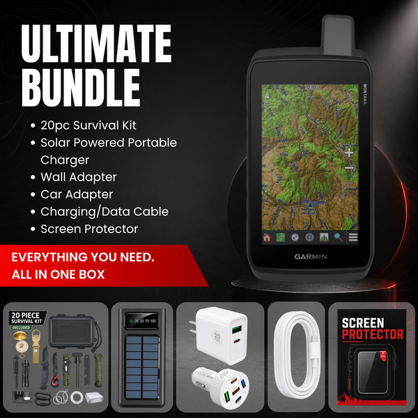 Garmin Montana® 710 Rugged GPS Touchscreen Navigator - Ultimate Bundle