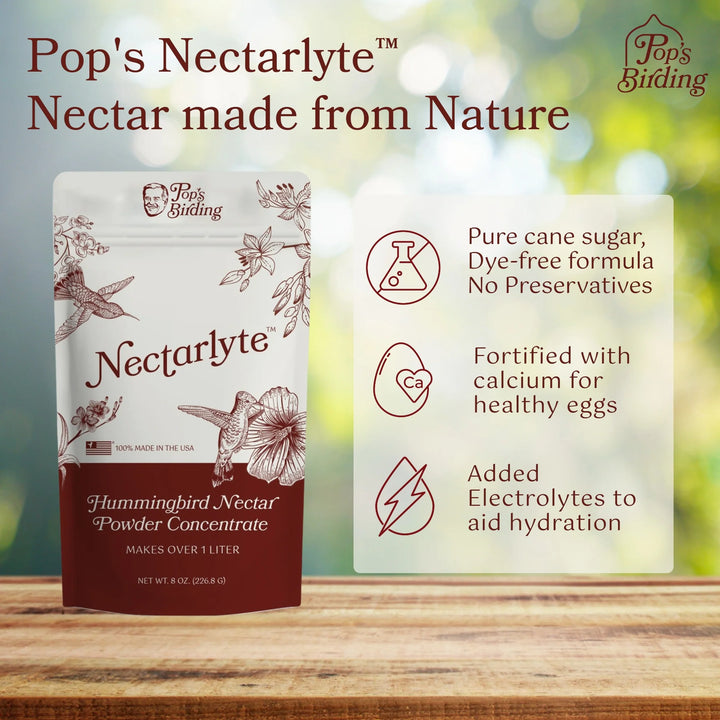 Pop's Birding  Nectarlyte® Nectar, Powder Conc. 8oz