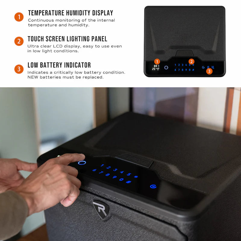 RPNB High Capacity Biometric Dual-Layer Home Gun Safe RP2009