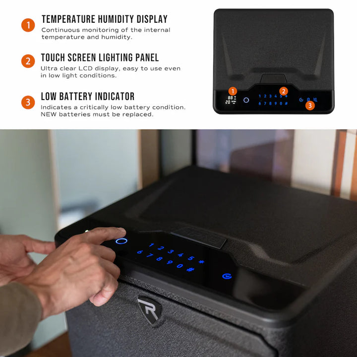 RPNB High Capacity Biometric Dual-Layer Home Gun Safe RP2009
