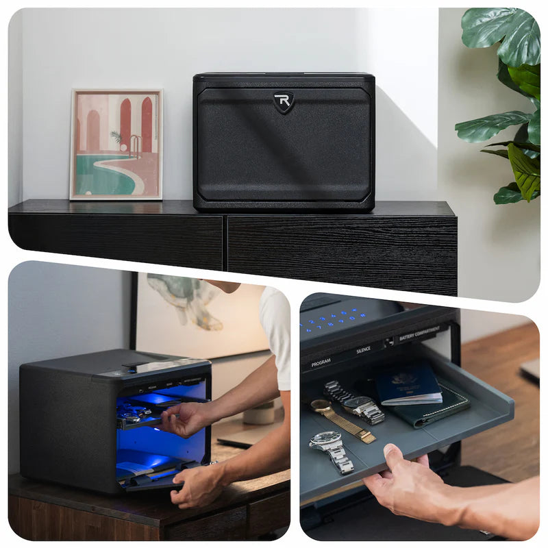 RPNB High Capacity Biometric Dual-Layer Home Gun Safe RP2009