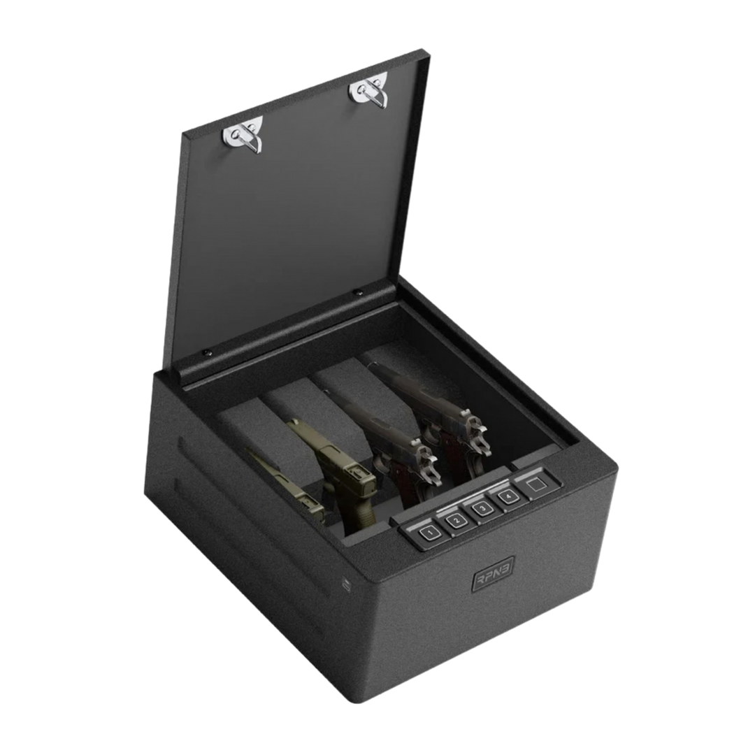 RPNB Biometric 4 Handgun Capacity Gun Safe with Digital Key Pad RP2016
