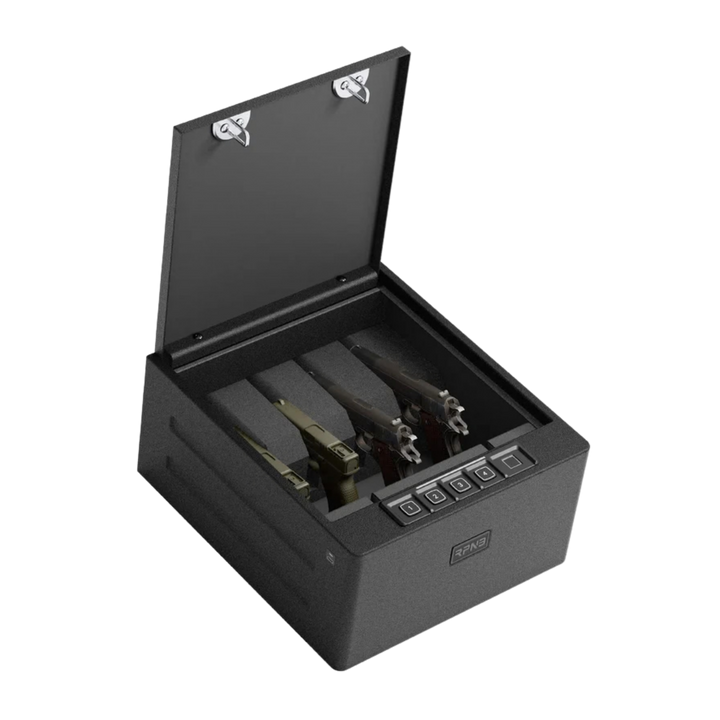 RPNB Biometric 4 Handgun Capacity Gun Safe with Digital Key Pad RP2016