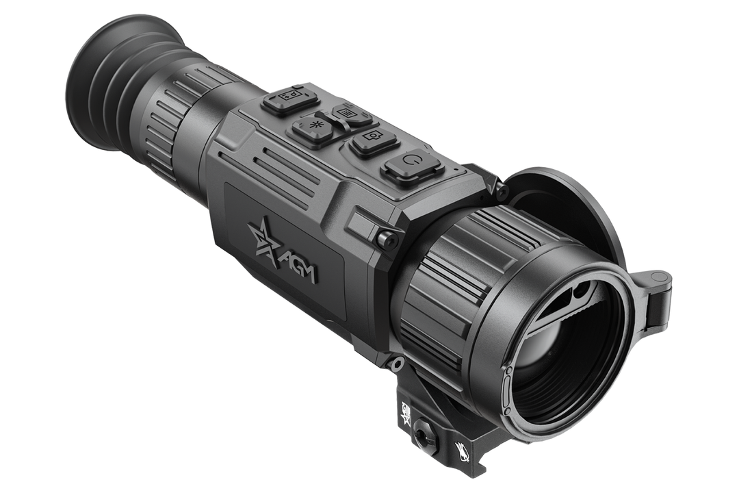 AGM Rattler V3 LRF 35-640 thermal rifle scope, right angle view