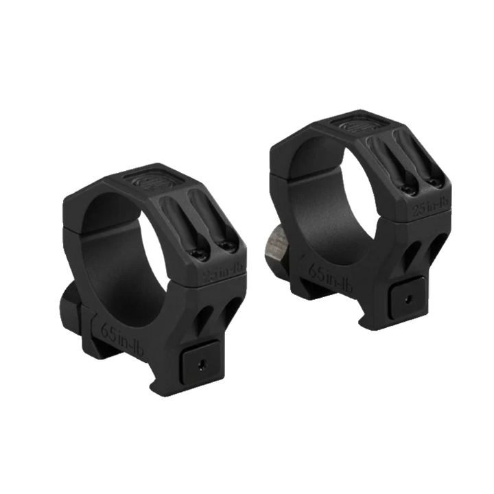 Sig Sauer ALPHA6 30mm Scope Ring Set, High Height 1.12 in, Aluminum, Matte Black