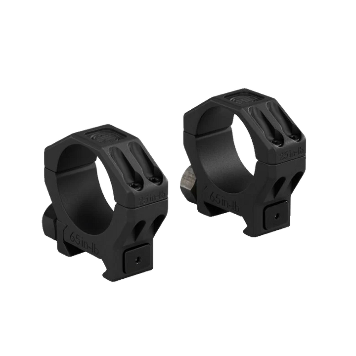 Sig Sauer ALPHA6 34mm Scope Ring Set, Extra High Height 1.25 in, Aluminum, Matte Black