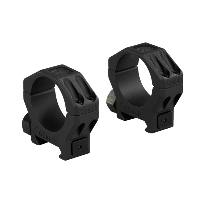 Sig Sauer ALPHA6 30mm Scope Ring Set, Medium Height 0.94 in, Aluminum, Matte Black