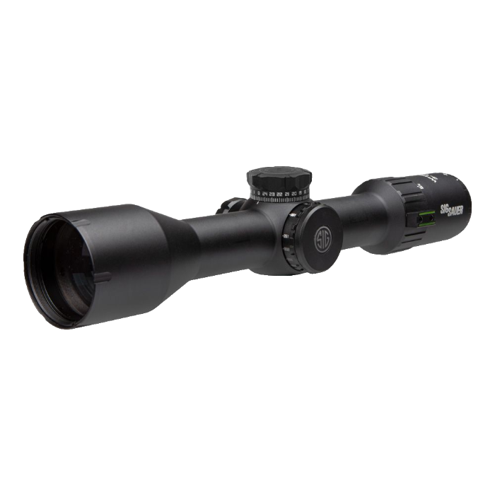 Sig Sauer WHISKEY6 3-18x44mm Riflescope, SFP, QuadPlex, Multi-Lock Zero Stop, Black