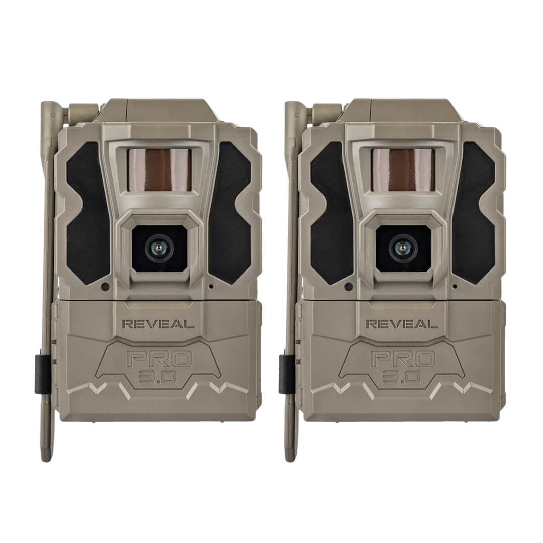 2-Pack TACTACAM REVEAL PRO 3.0 Cellular Trail Camera No-Glow IR GPS