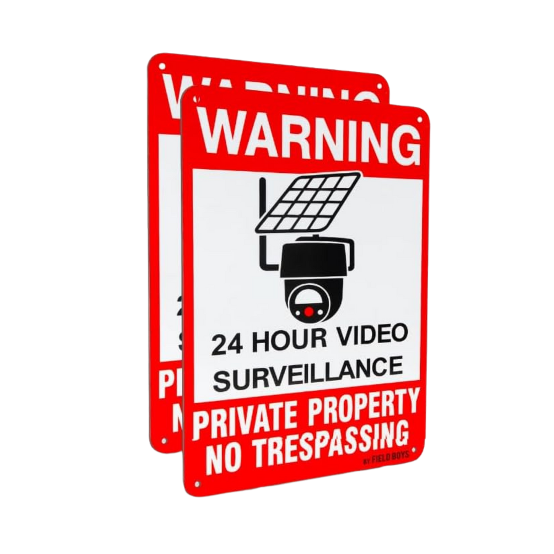 Field Boys No Trespassing Signs - 2 Pack