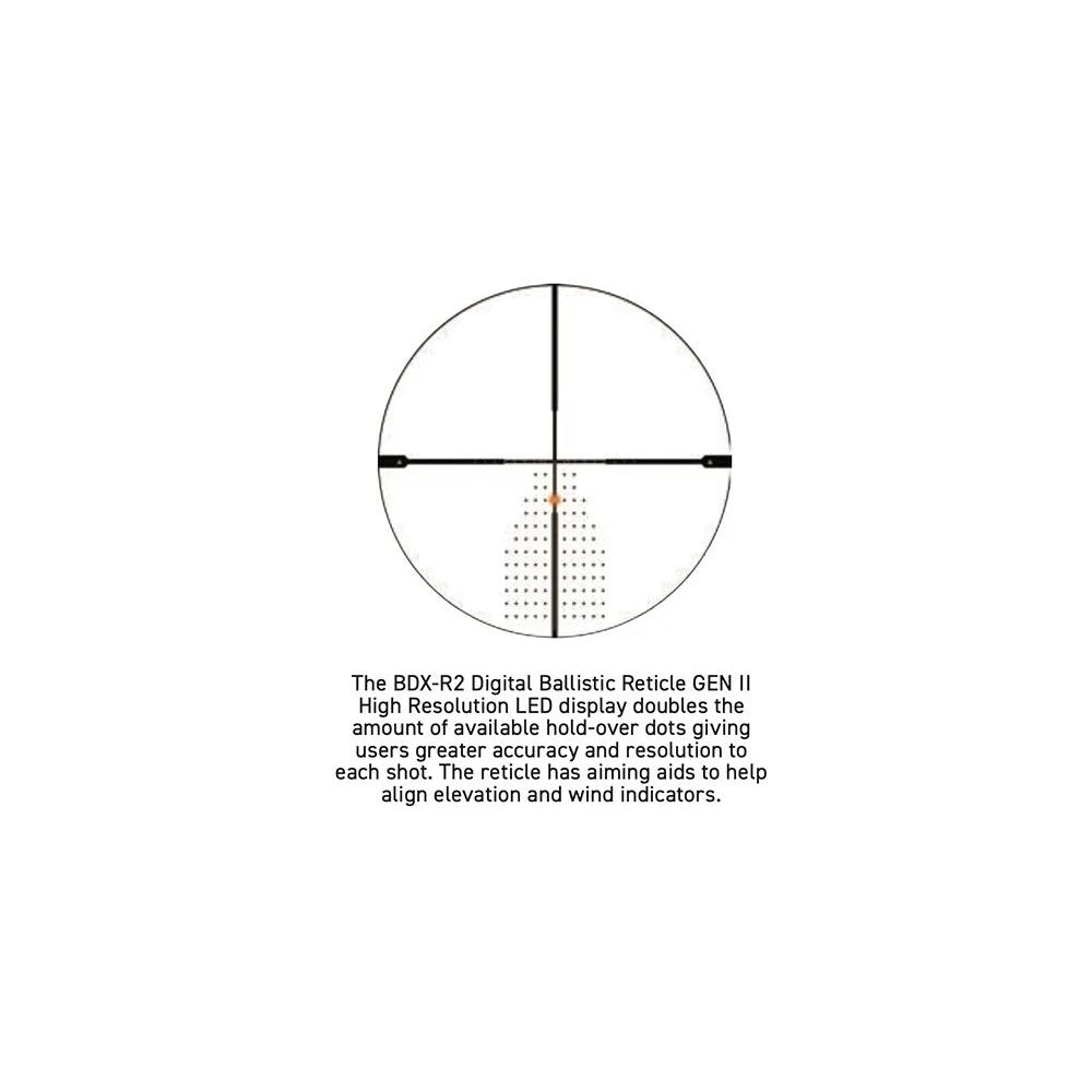 Sig Sauer SIERRA6BDX 3-18x44mm Riflescope, BDX-R2 Digital Ballistic Reticle, 30mm, Black