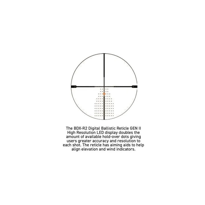 Sig Sauer SIERRA6BDX 3-18x44mm Riflescope, BDX-R2 Digital Ballistic Reticle, 30mm, Black