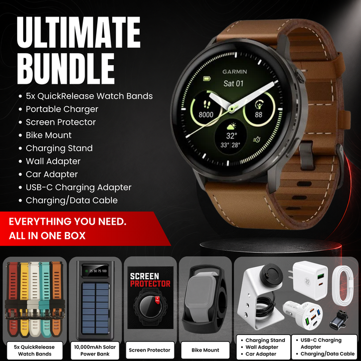 Garmin Venu 4® Smartwatch - Bundle with Free Charging Accessories
