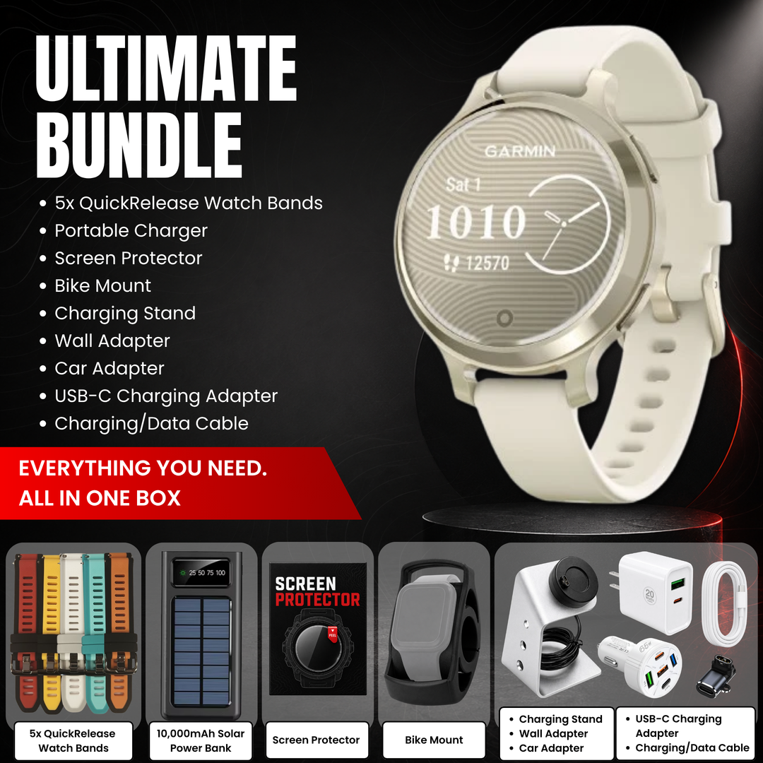 Garmin Lily® 2 Series Smartwatch Bundle with Free Charging Accessories