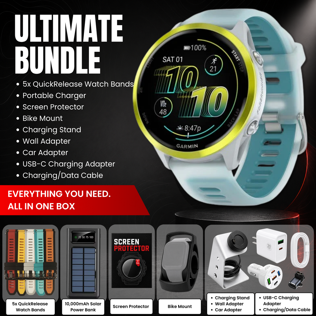 Garmin Forerunner® 570 Smartwatch - Bundle with Free Charging Accessories