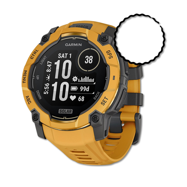 Garmin Instinct 3 Solar 50mm Sunburst front