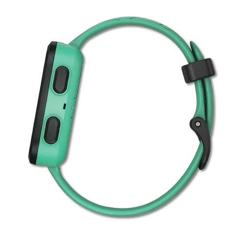 #Color_Green Burst Garmin Bounce band and case detail