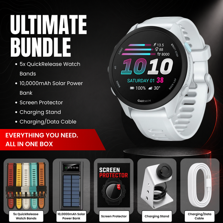 Garmin Forerunner 70 GPS Running Smartwatch - Bundle with Free Accessories