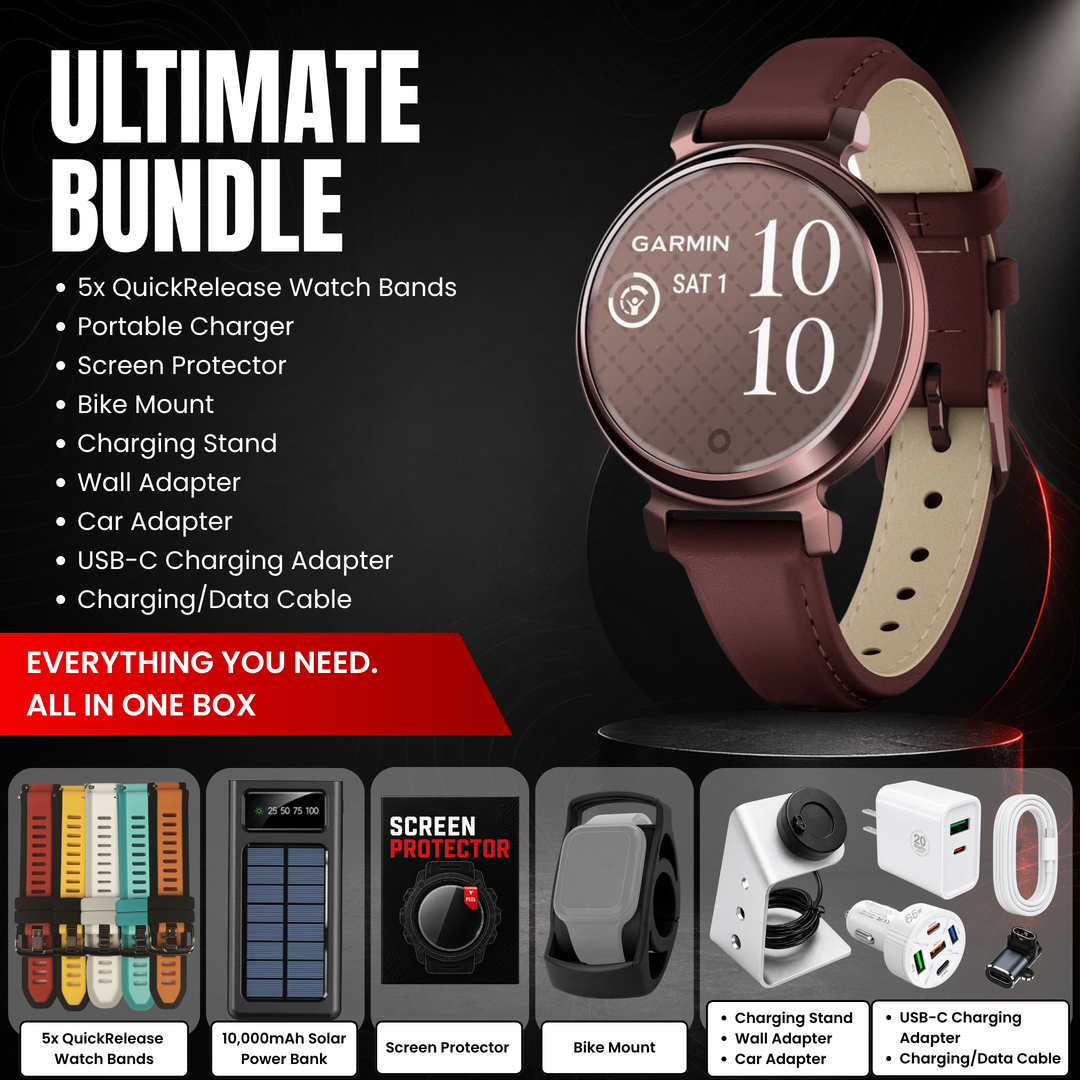 Garmin Lily® 2 Series Smartwatch Bundle with Free Charging Accessories