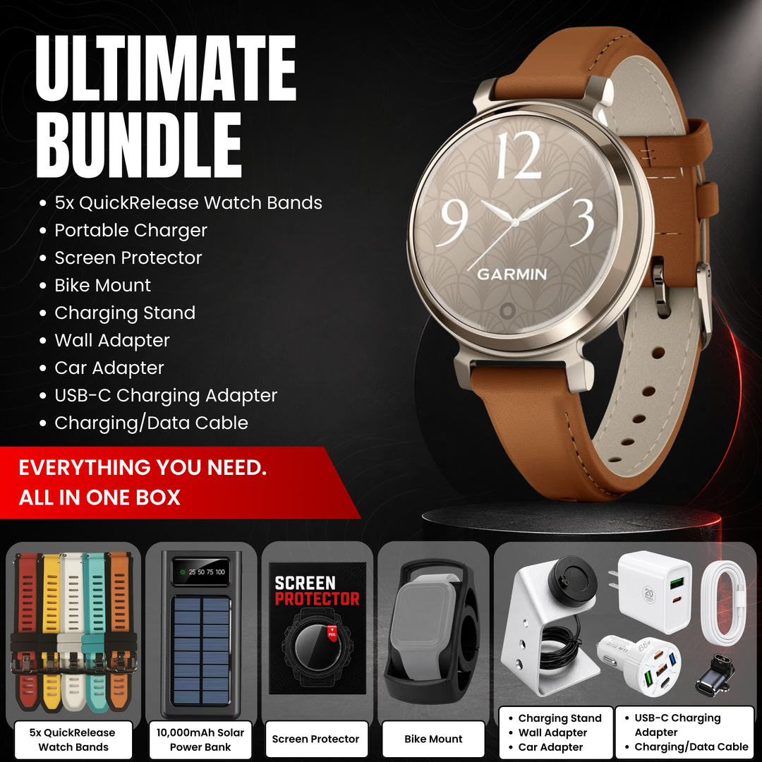 Garmin Lily® 2 Series Smartwatch Bundle with Free Charging Accessories