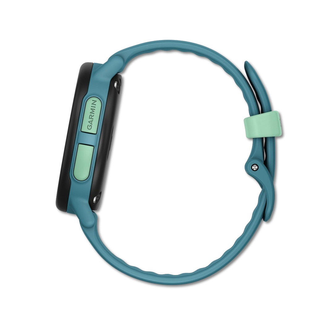 #Color_Turquoise Garmin Bounce 2 band and case detail
