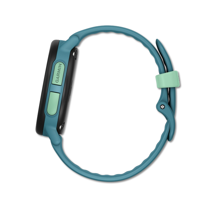 #Color_Turquoise Garmin Bounce 2 band and case detail