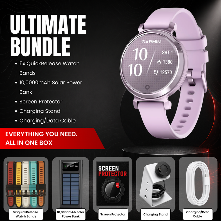 Garmin Lily® 2 Series Smartwatch Bundle with Free Charging Accessories