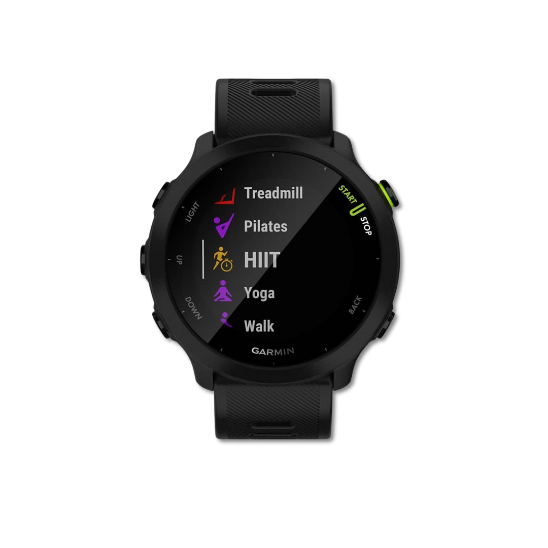 Garmin Forerunner 55 built-in GPS tracking
