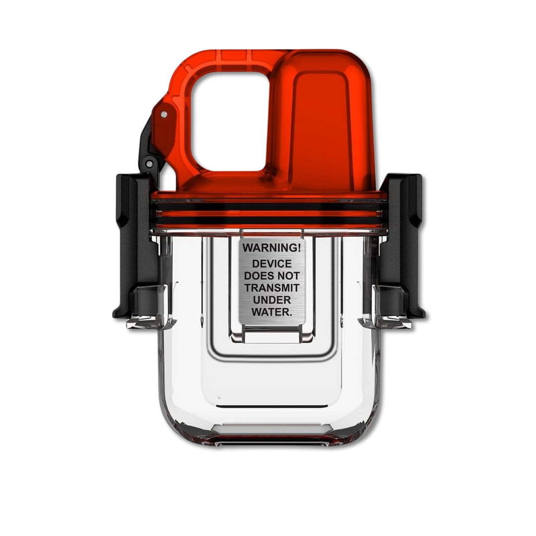 Garmin inReach Mini dive case left view