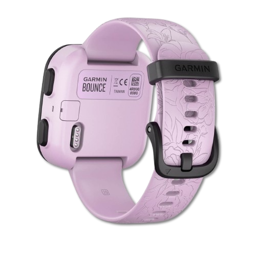 #Color_Lilac Floral Garmin Bounce worn by child