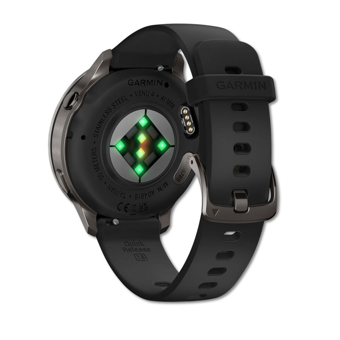 #Color_Slate with Black Silicone Band