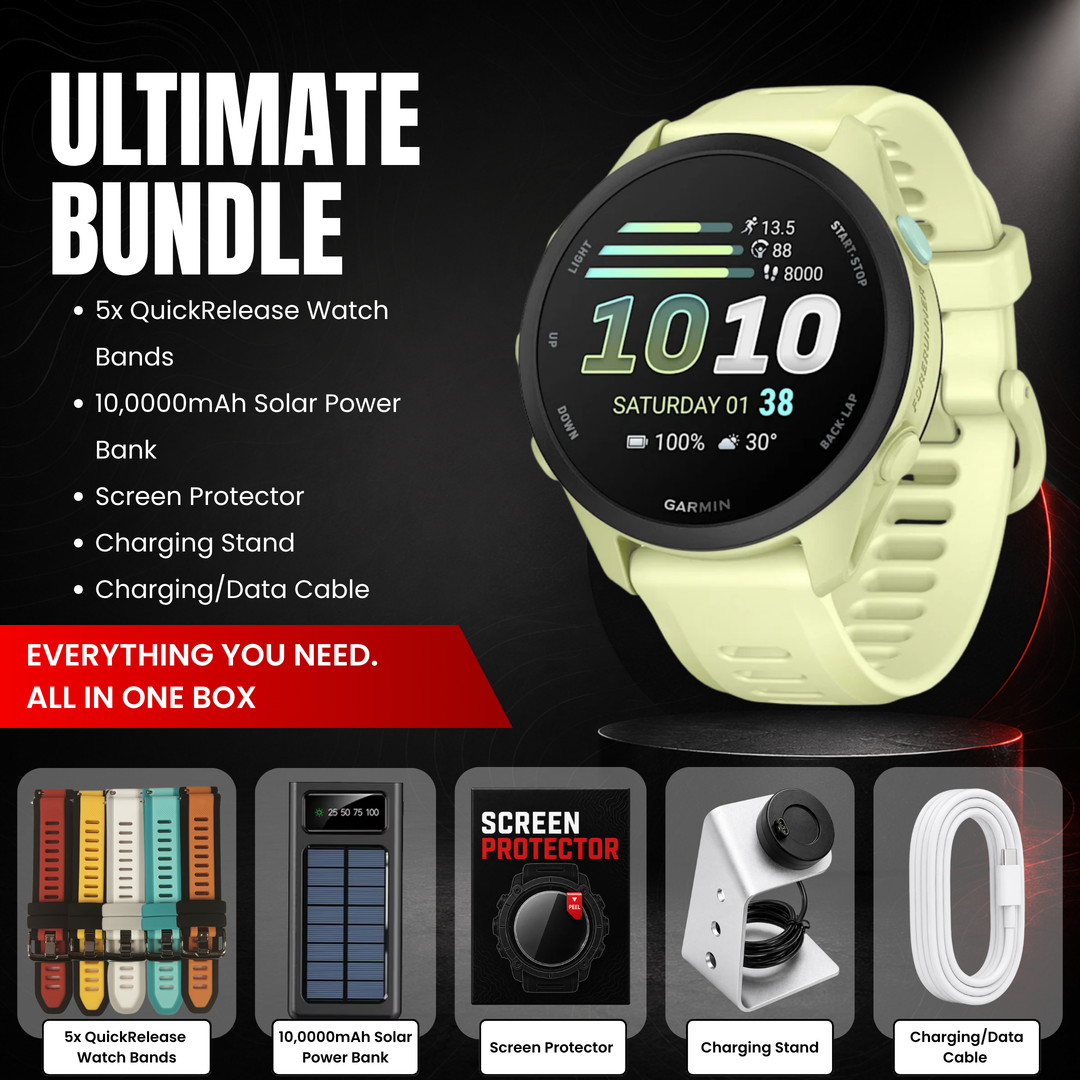 Garmin Forerunner 70 GPS Running Smartwatch - Bundle with Free Accessories