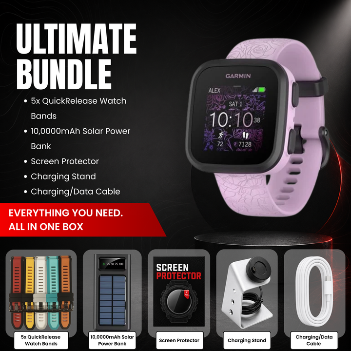 Garmin Bounce Kids LTE Smartwatch Bundle with Free Accessories