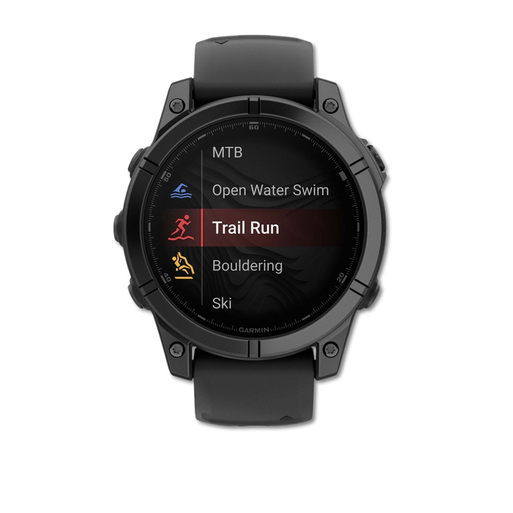 Garmin fenix E button and case detail