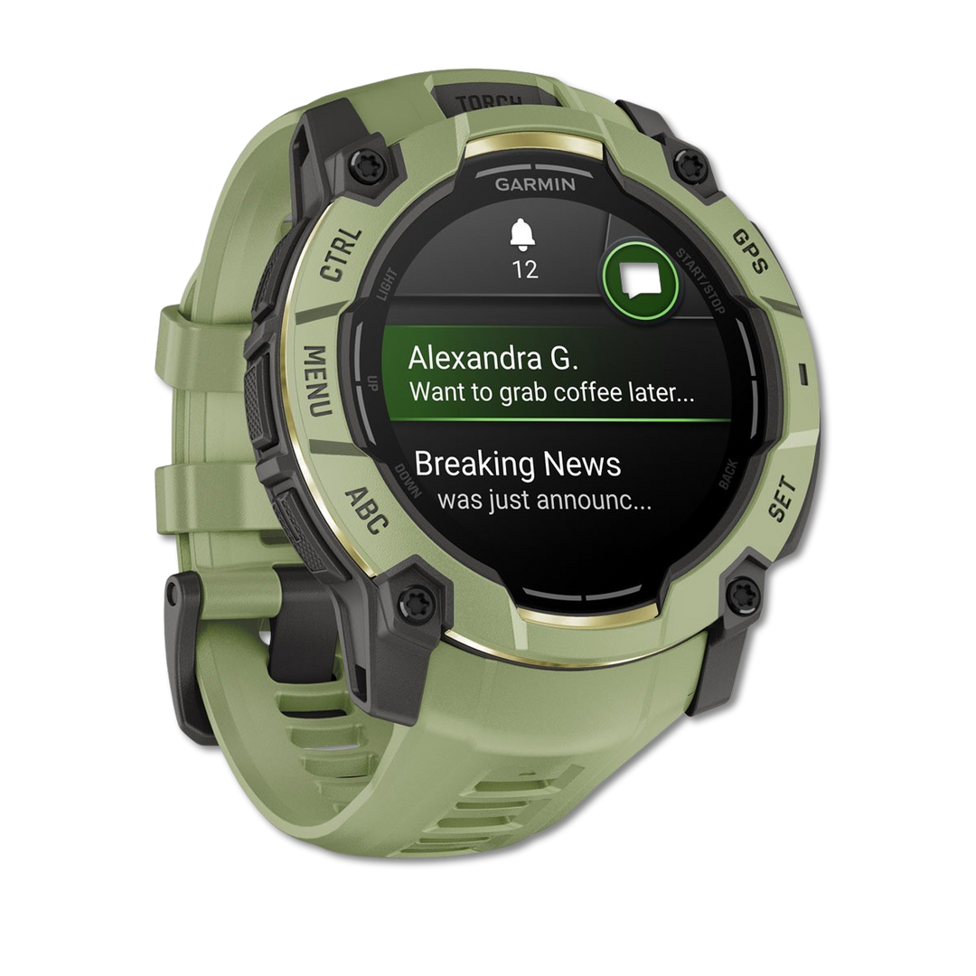 Garmin Instinct 3 AMOLED 50mm Fern Green left