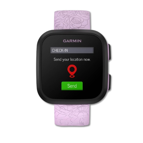 #Color_Lilac Floral Garmin Bounce location tracking
