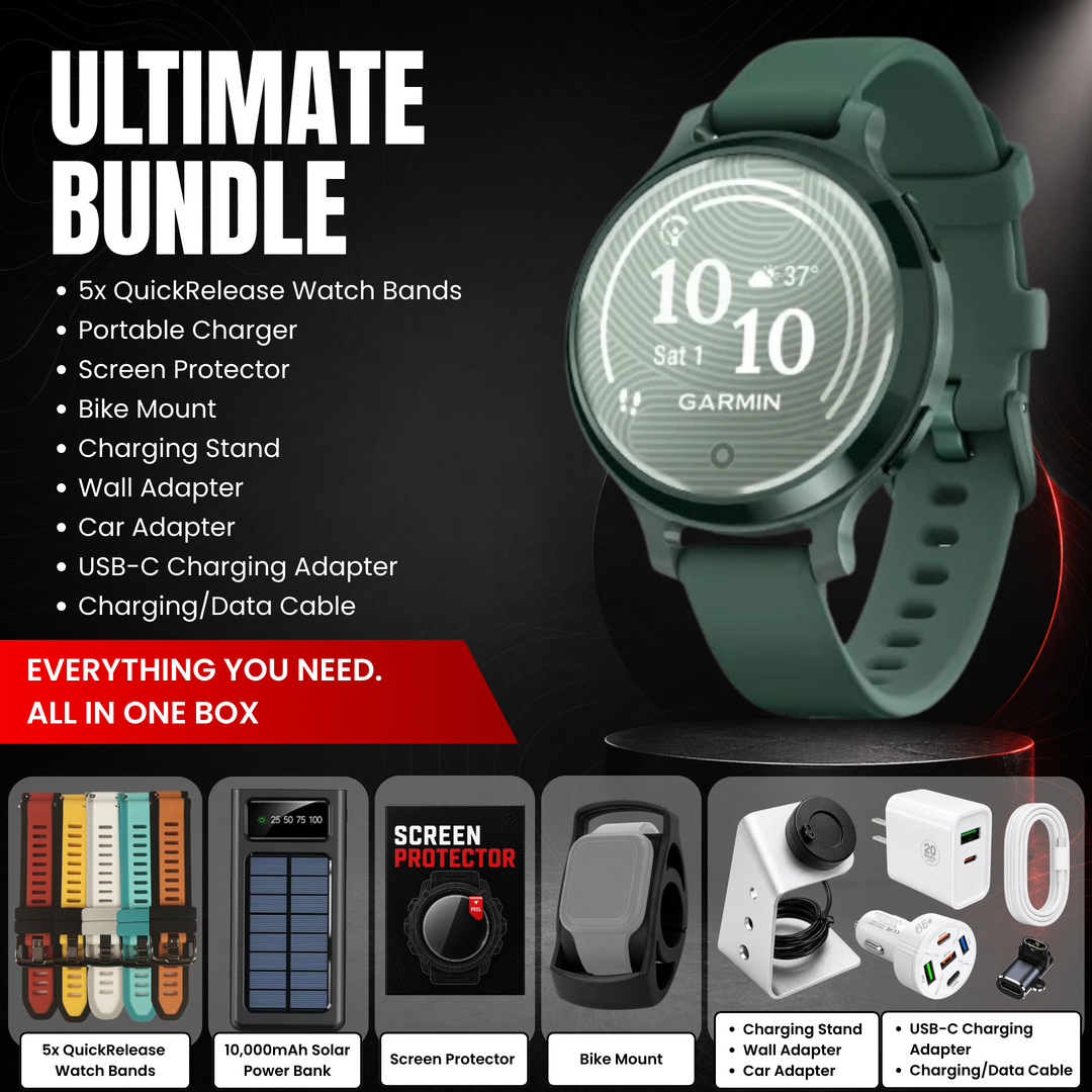 Garmin Lily® 2 Series Smartwatch Bundle with Free Charging Accessories