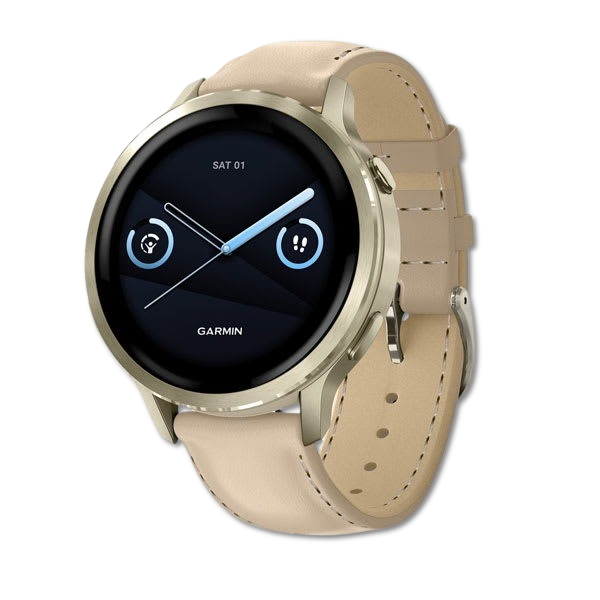 #Color_Lunar Gold with Bone Silicone Band and Light Sand Leather Band